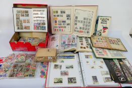 Philately - A quantity of UK and foreign stamps, loose and housed in albums, first day covers,