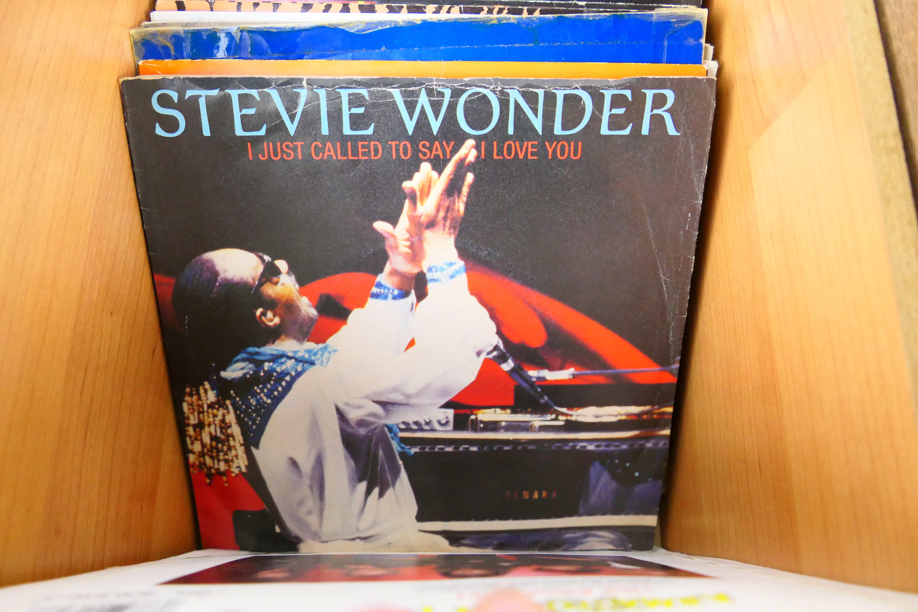 Single LP's - Whitesnake - Ghostbusters - George Michael - Stevie Wonder - Def Leppard.. - Image 8 of 10