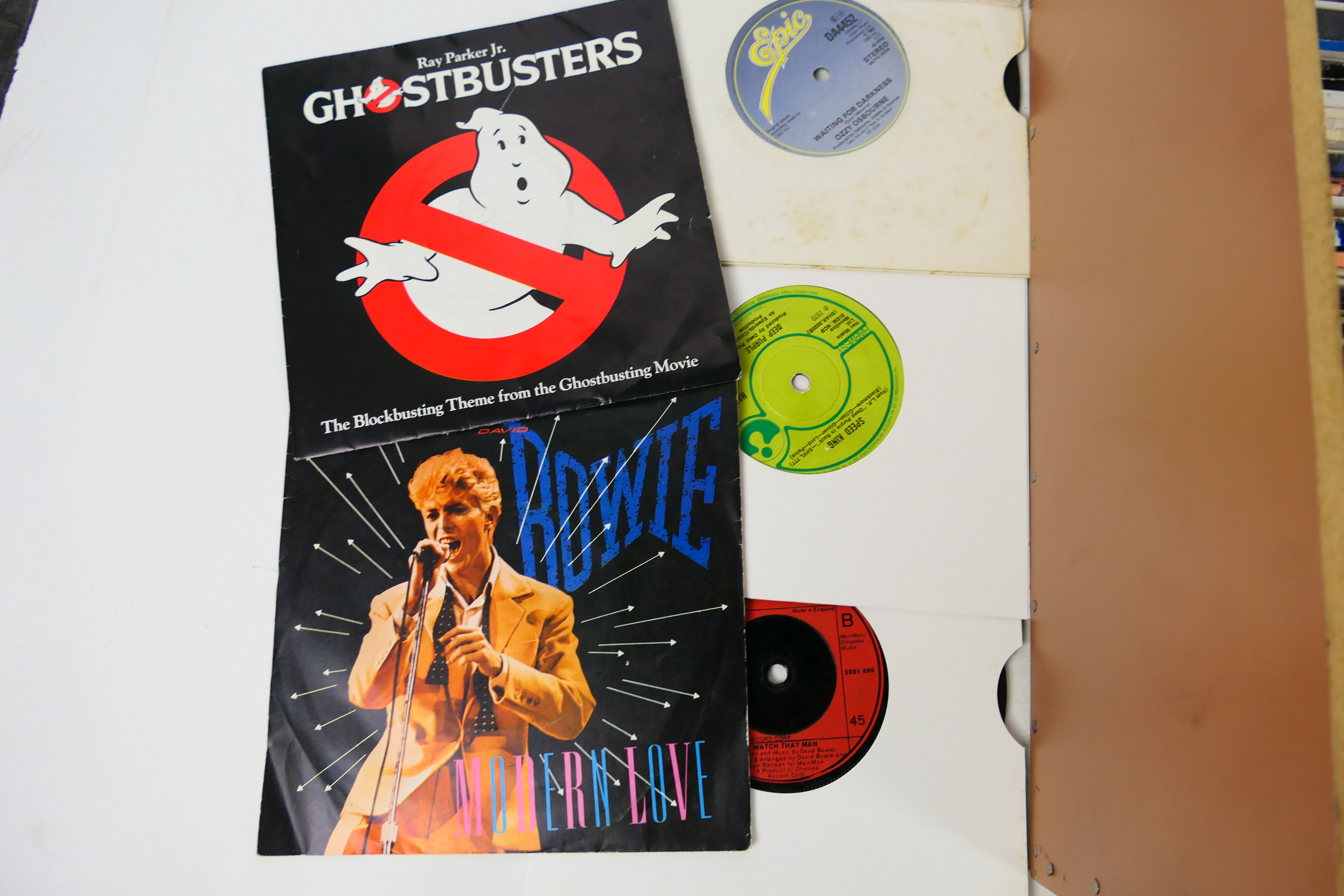 Single LP's - Whitesnake - Ghostbusters - George Michael - Stevie Wonder - Def Leppard.. - Image 4 of 10