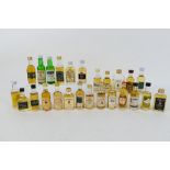 A selection of whisky miniatures to include The Ardmore Legacy, McClellands 16 y/o,