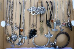 A collection of necklaces and pendants and similar with Viking / fantasy theme.
