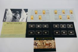 Lot to include a Battle Of Hastings Anniversary Coin Collection comprising twelve small fine silver