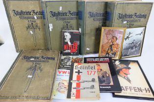 Lot to include framed propaganda / recruitment posters and German military related publications