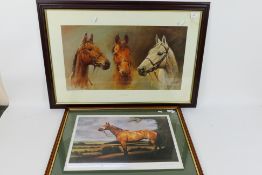 Horse Racing Interest - A framed print after S L Crawford entitled We Three Kings,