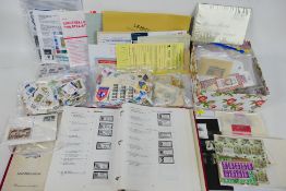 Philately - Lot to include loose stamps, postage labels, philatelic literature and other.