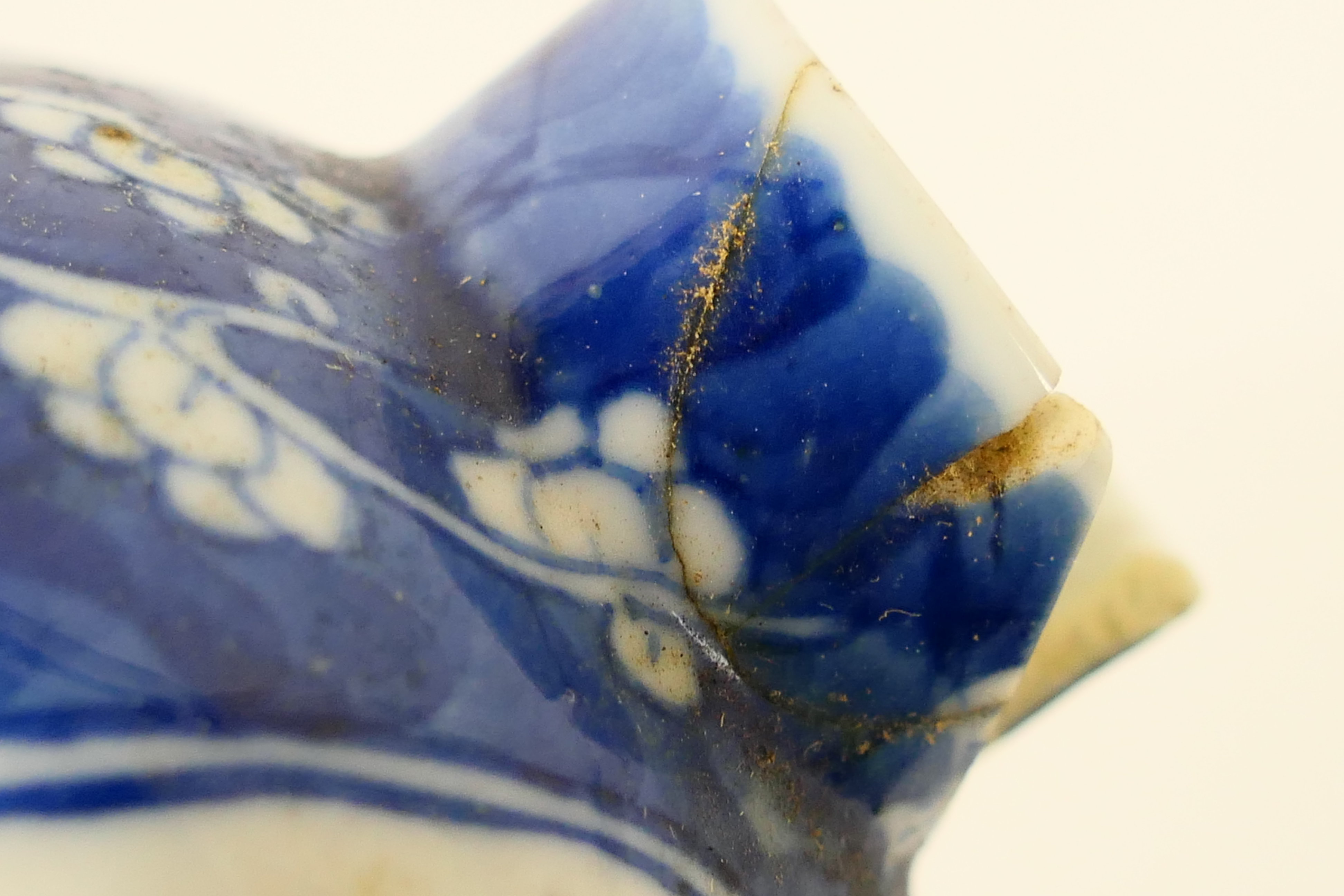 A group of 19th Century blue and white Chinese pottery covered vases of varying heights ranging - Image 31 of 36