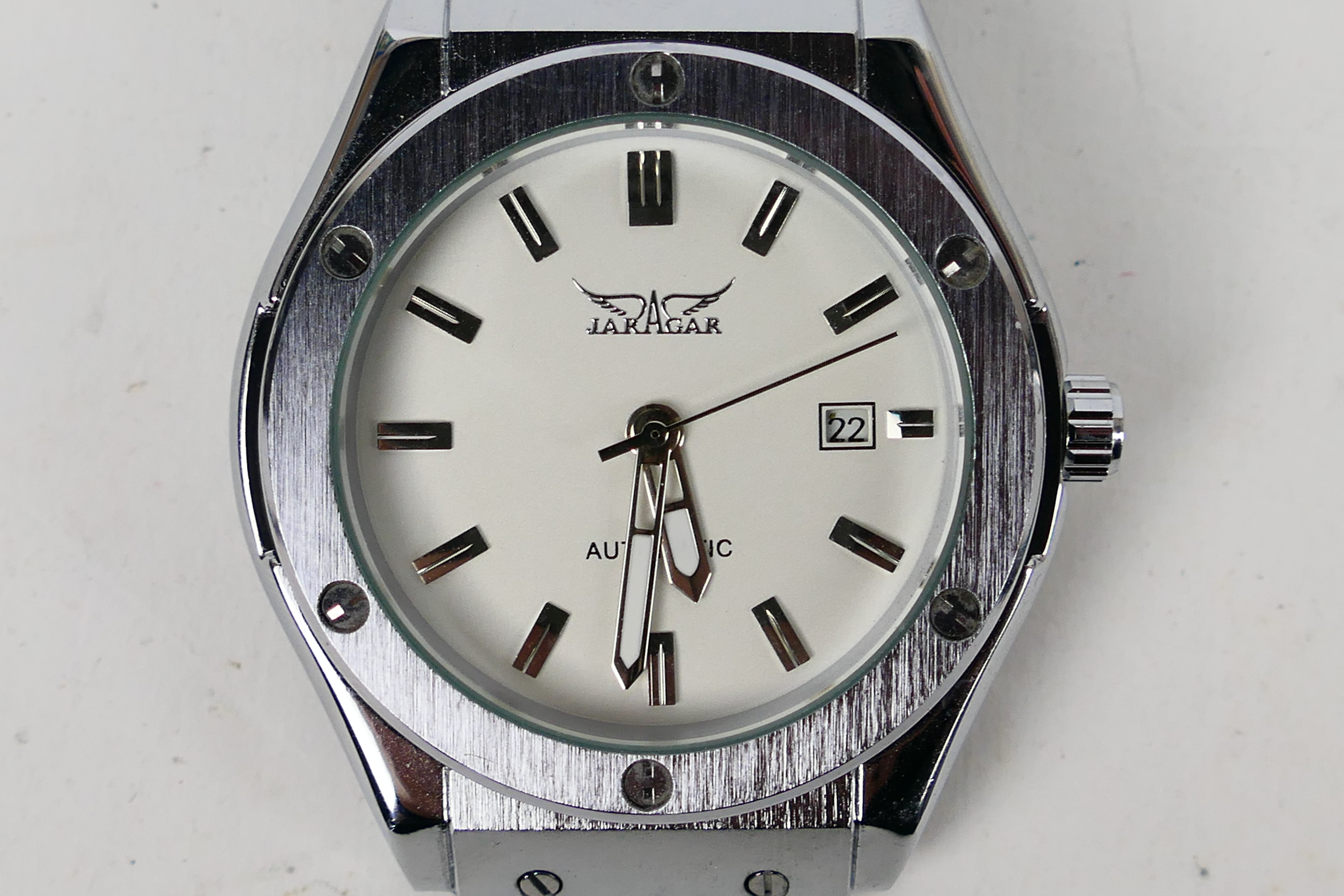 Three gentleman's Jaragar automatic wrist watches (two with partial strap). - Image 4 of 7