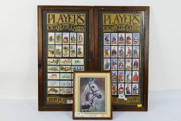 Two framed and glazed displays of John P