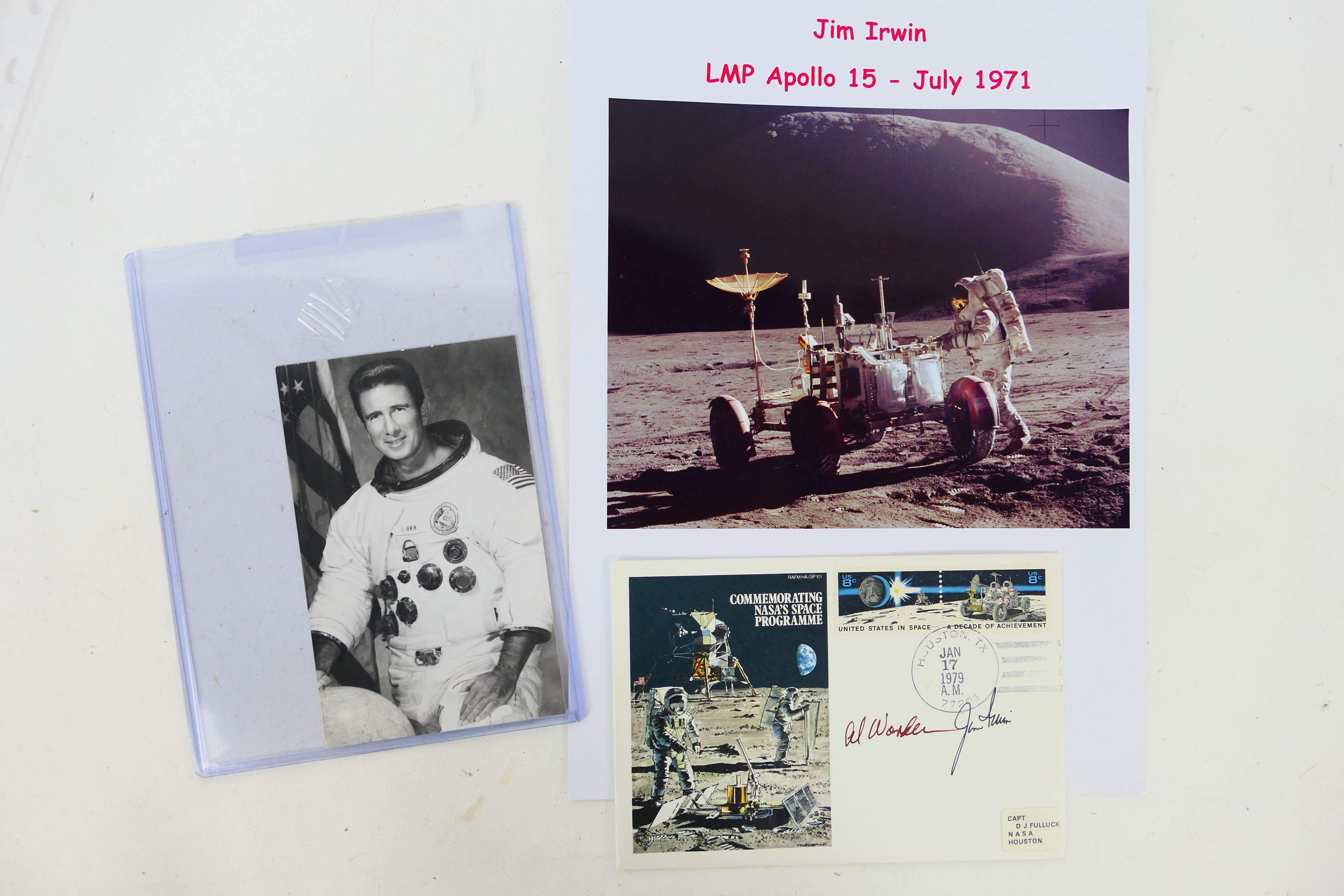 Astronauts autographs, James Benson Irwi