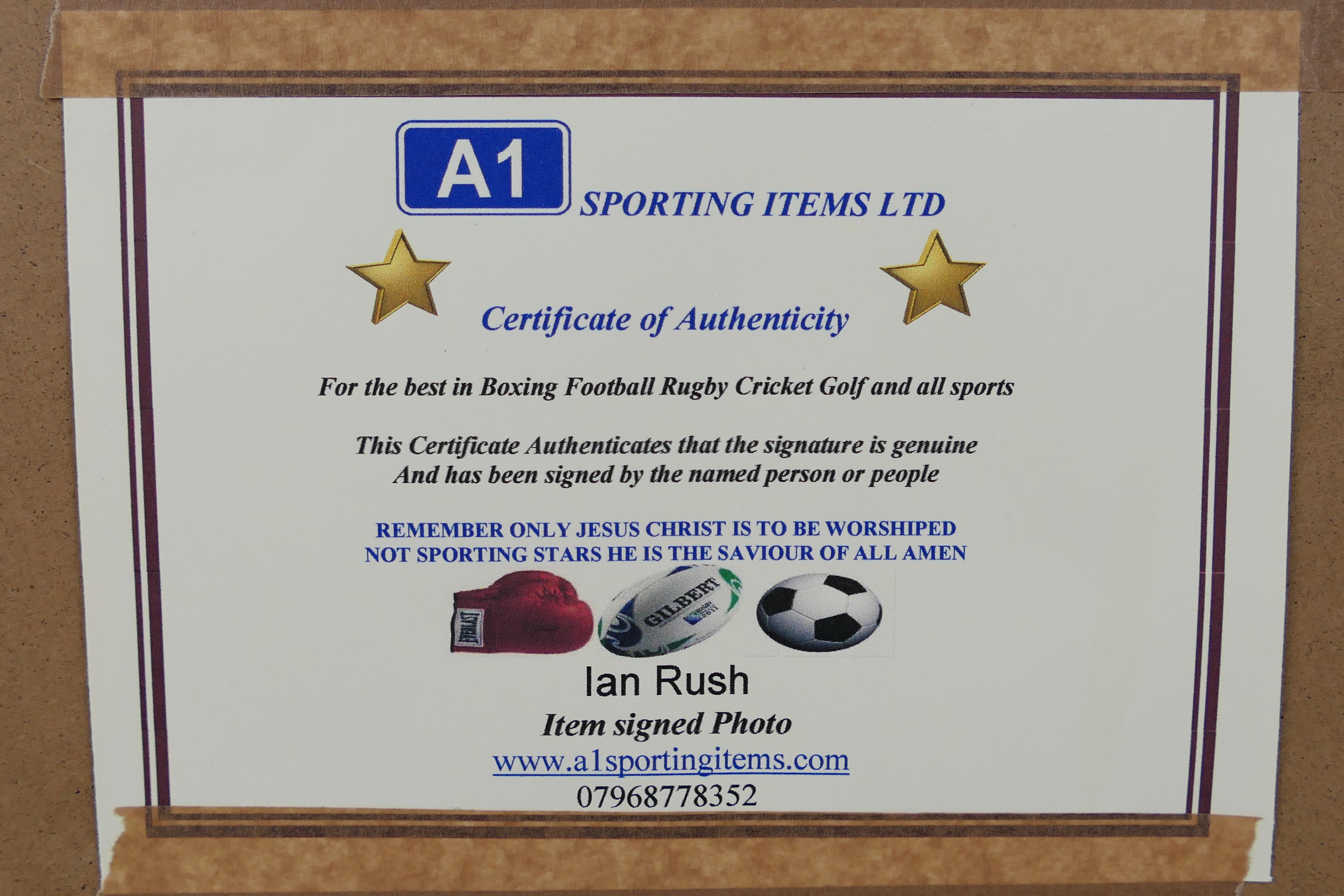 Signed Football Memorabilia - A photogra - Image 4 of 4