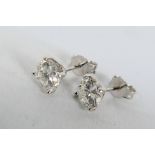 A pair of 18ct white gold Diamond stud e