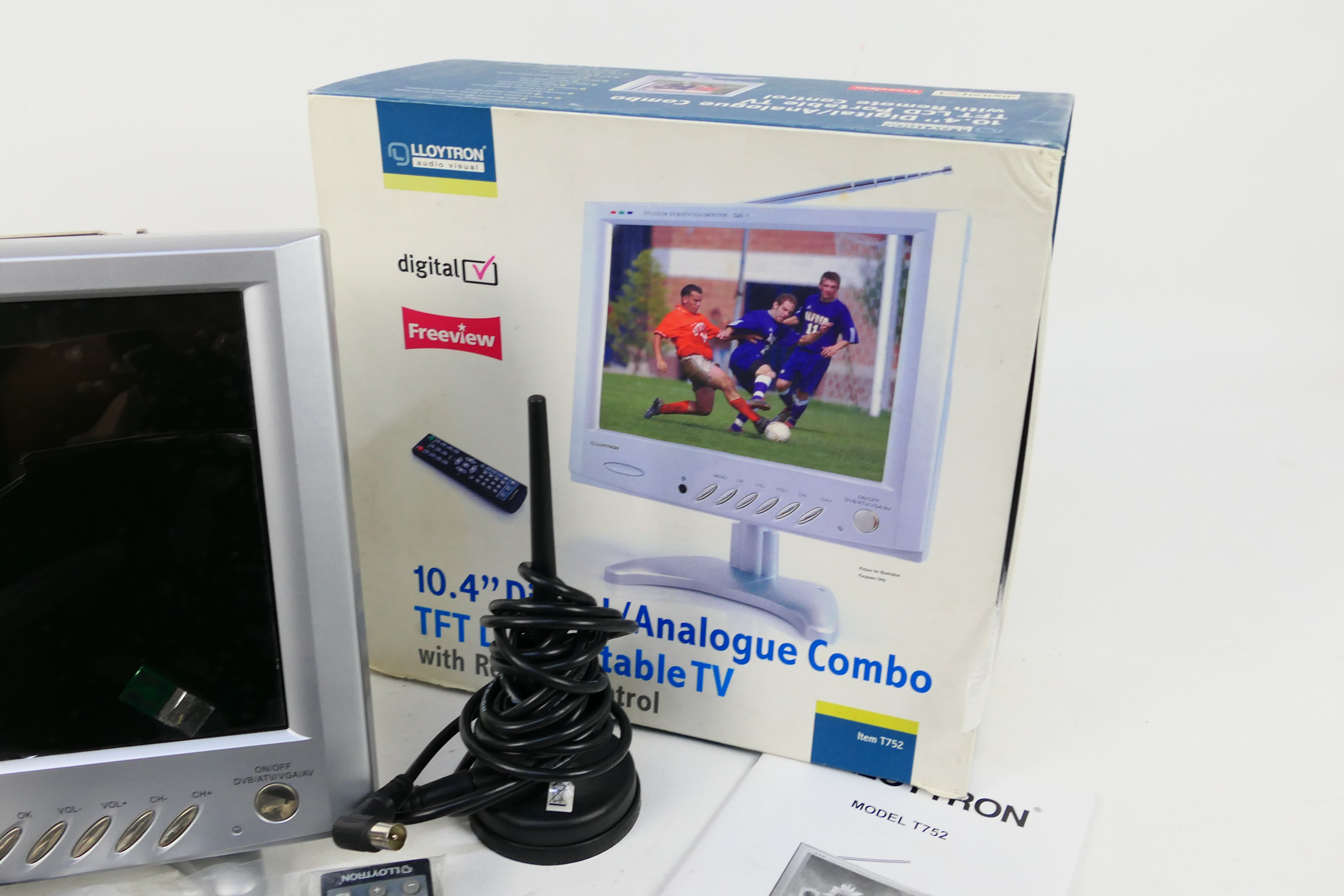 A Lloytron 10.4" LCD Portable Television - Image 3 of 4