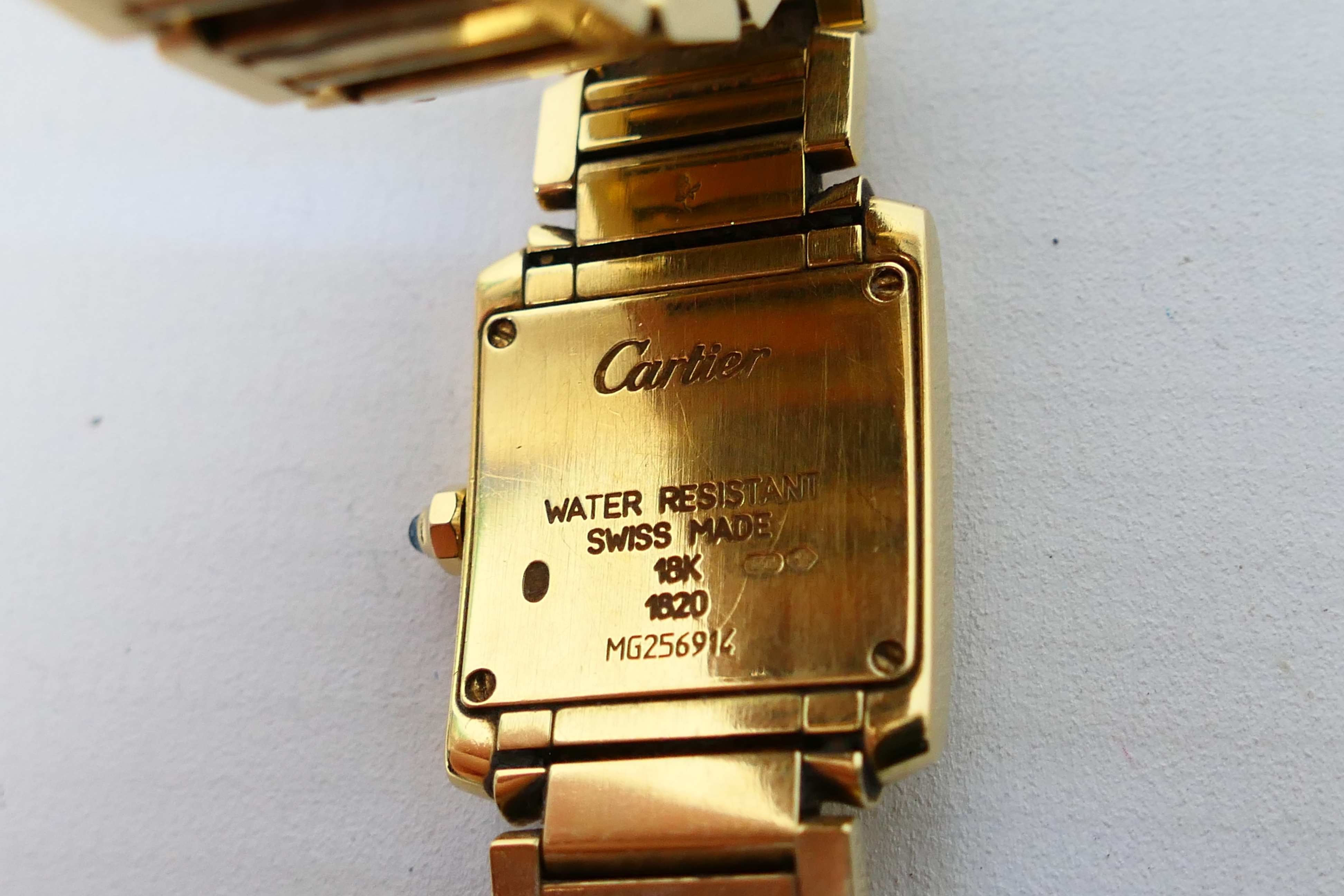 A lady's 18ct yellow gold Cartier Tank F - Image 12 of 13