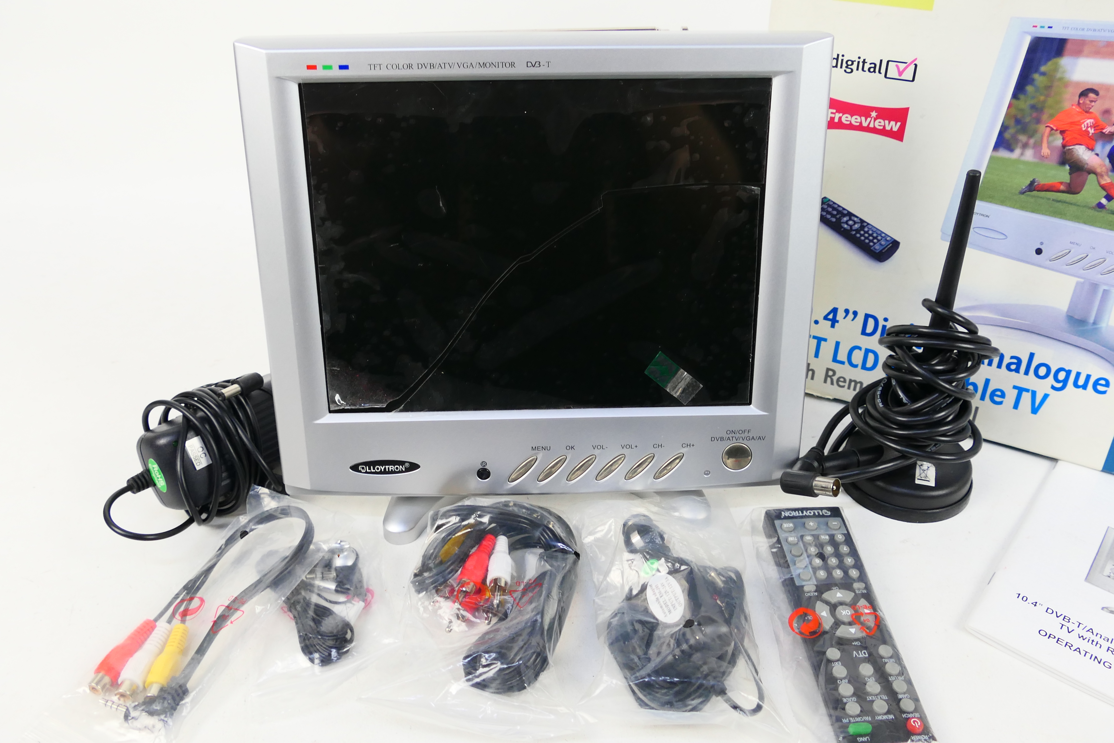 A Lloytron 10.4" LCD Portable Television - Image 2 of 4