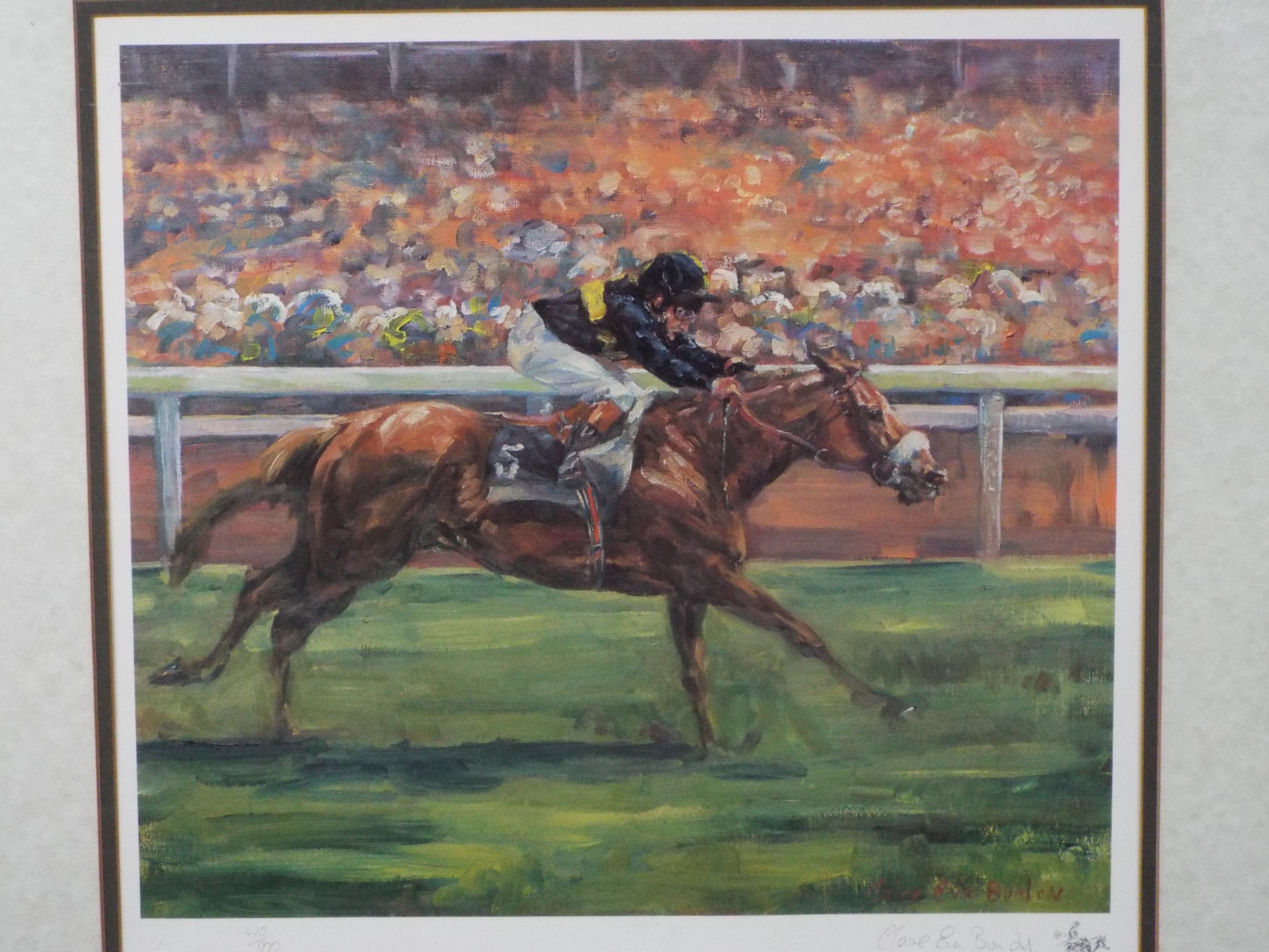 Horse Racing Interest - A limited edition print after Claire Eva Burton entitled Forest Flower, - Image 2 of 6