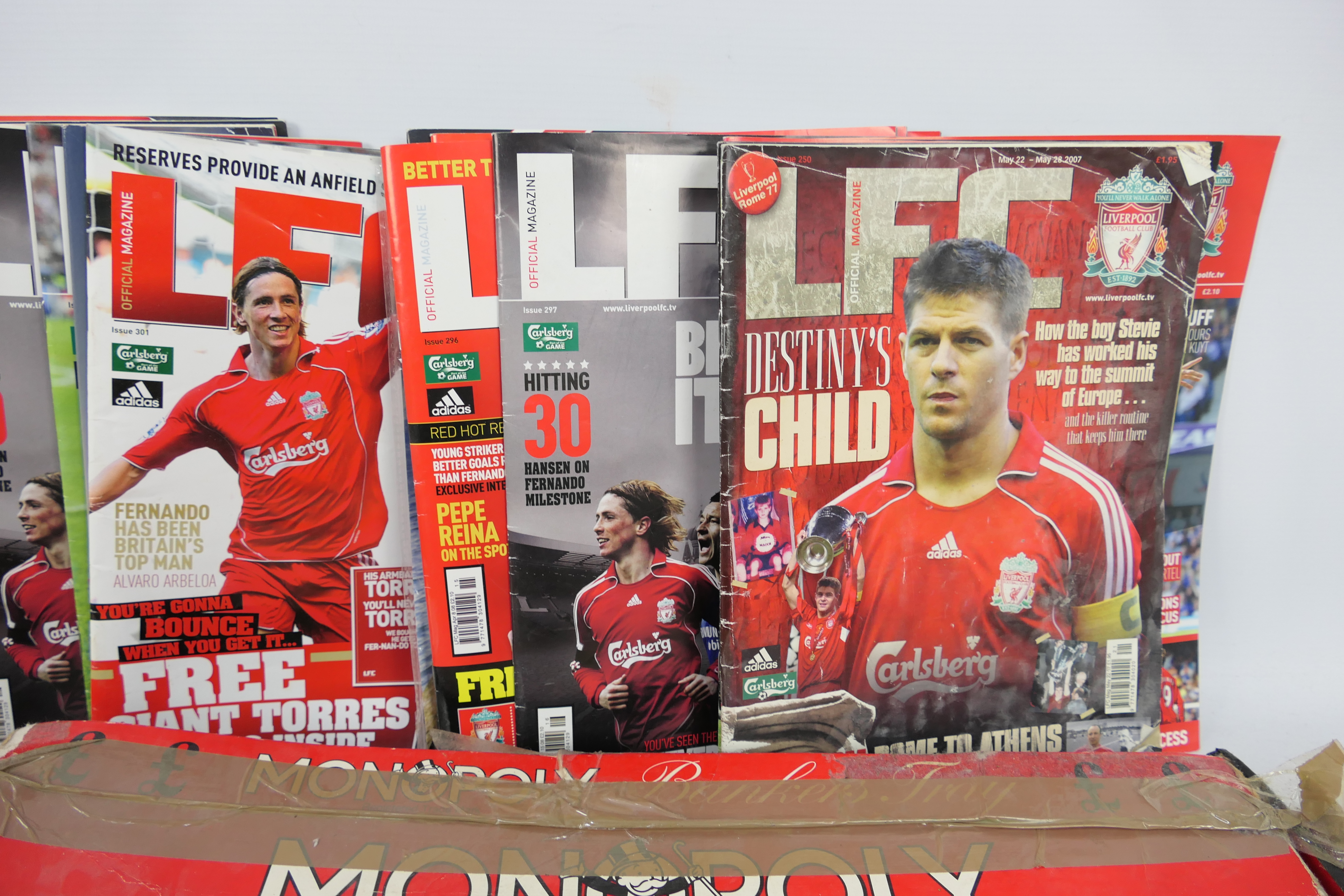 Lot to include board games, Liverpool Football Club magazines, coin case, - Image 3 of 3