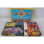Waddingtons - MB Games - 3 x boxed board games, Cluedo, The Coronation Street Game and Ker-plunk.