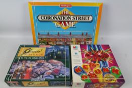 Waddingtons - MB Games - 3 x boxed board games, Cluedo, The Coronation Street Game and Ker-plunk.