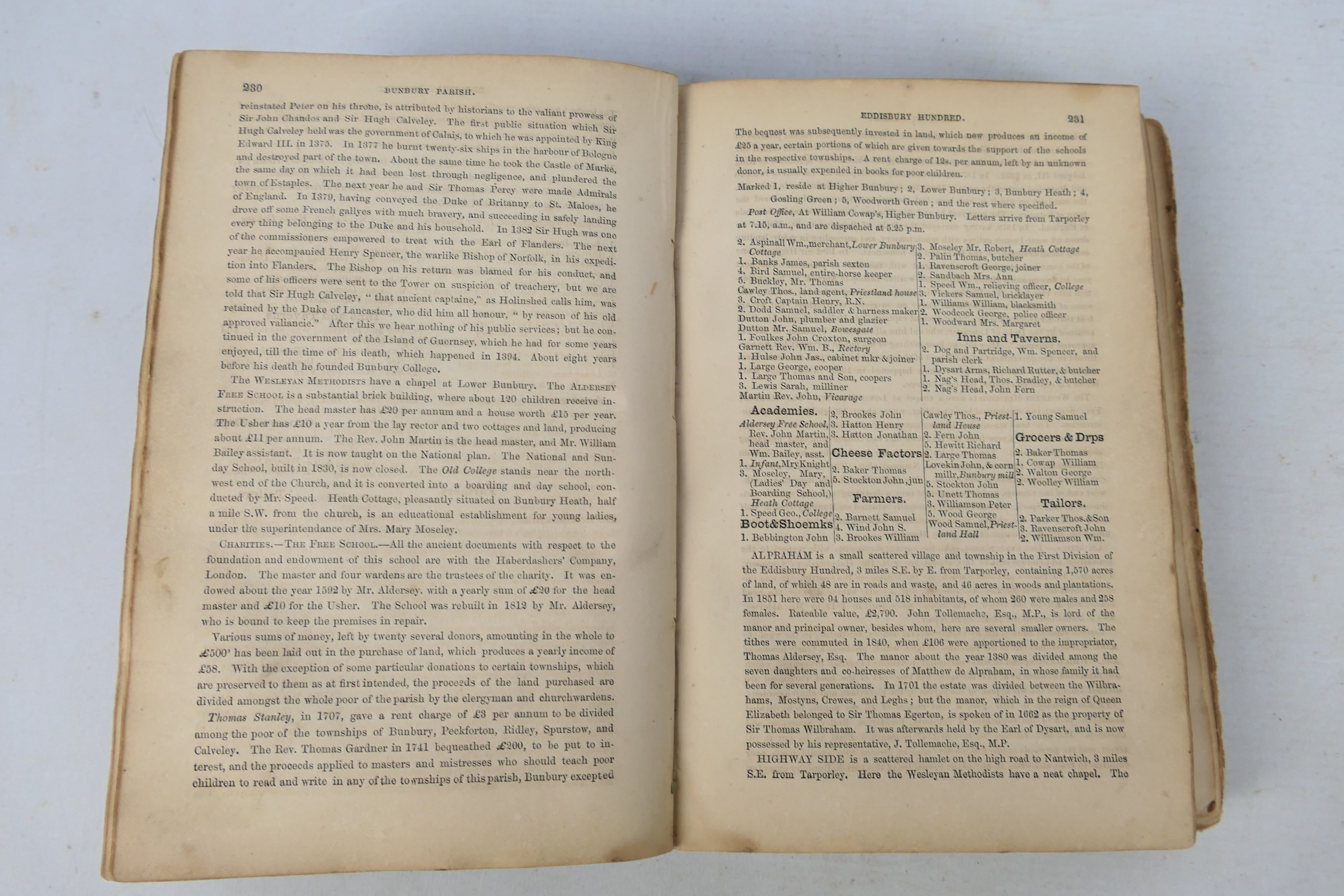 White, Francis - History & Gazetteer Of Cheshire, no map. - Image 5 of 7