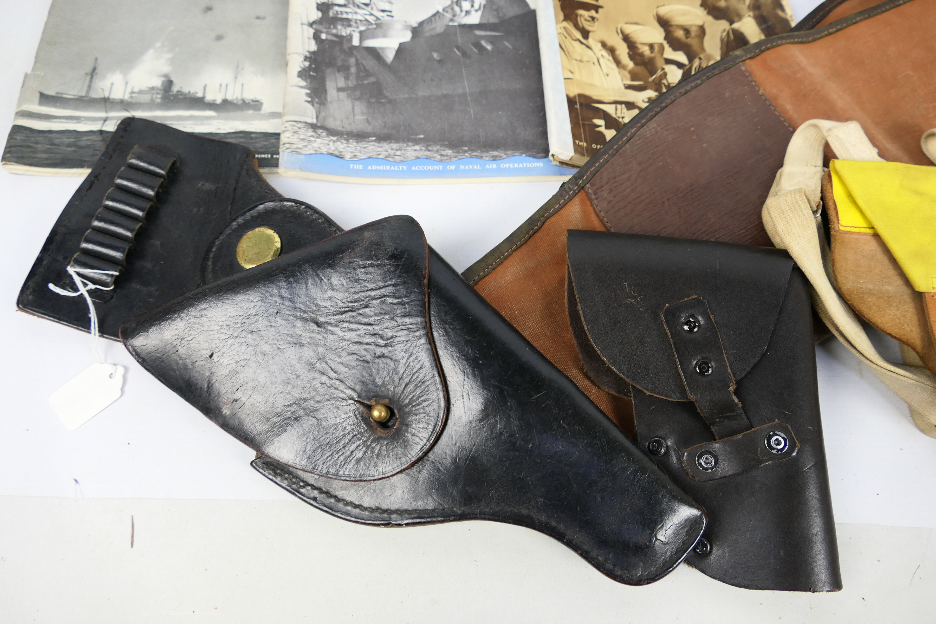 Various pistol holsters, a gun bag, mili - Image 4 of 4