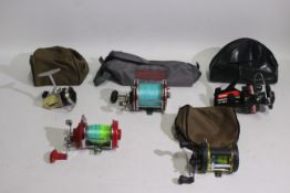 Fishing reels to include Shakespeare 2152, Abu Ambassadeur 6500 GR, Intrepid Sea Streak,