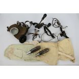 Militaria to include spurs, respirator,