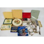 Lot to include various flatware, part bo