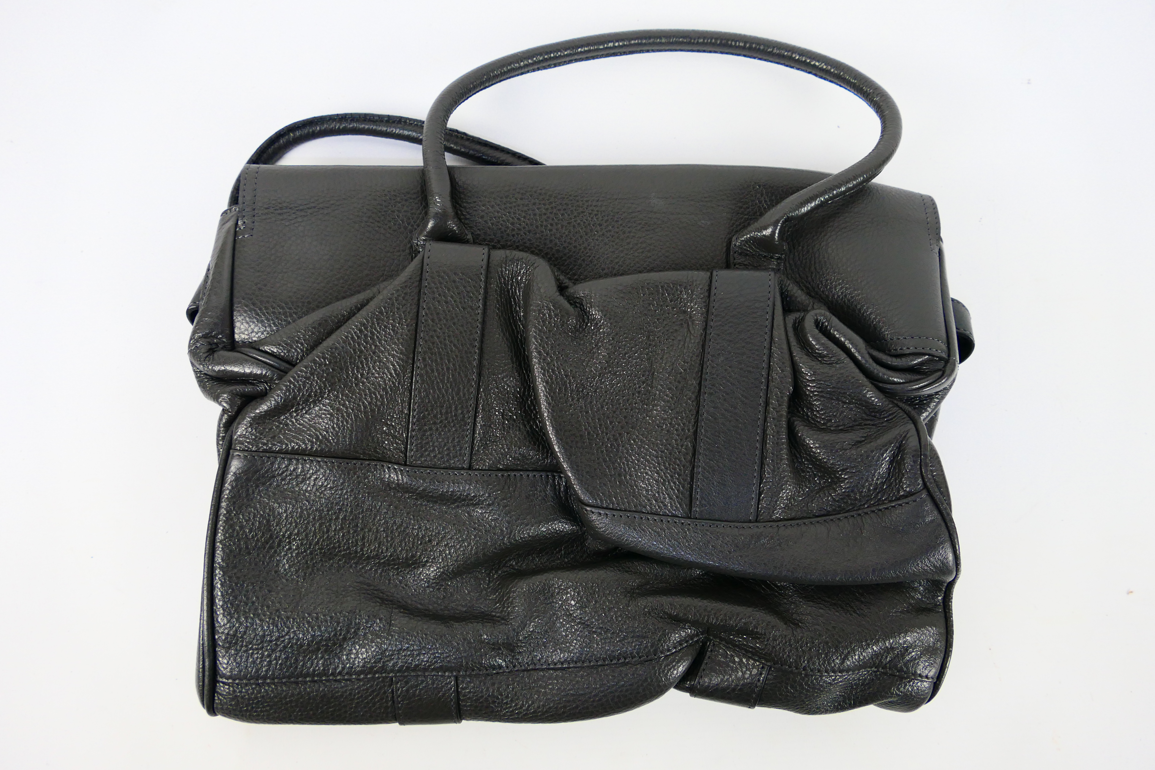 Mulberry - A Mulberry handbag, Bayswater Pebble in graphite, with tags (loose), 2 carry handles, - Image 3 of 5