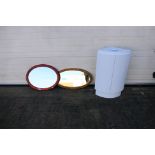 Two wall mirrors and a Victoria Plum corner vanity unit approximately 70 cm x 43 cm x 30 cm. [3].