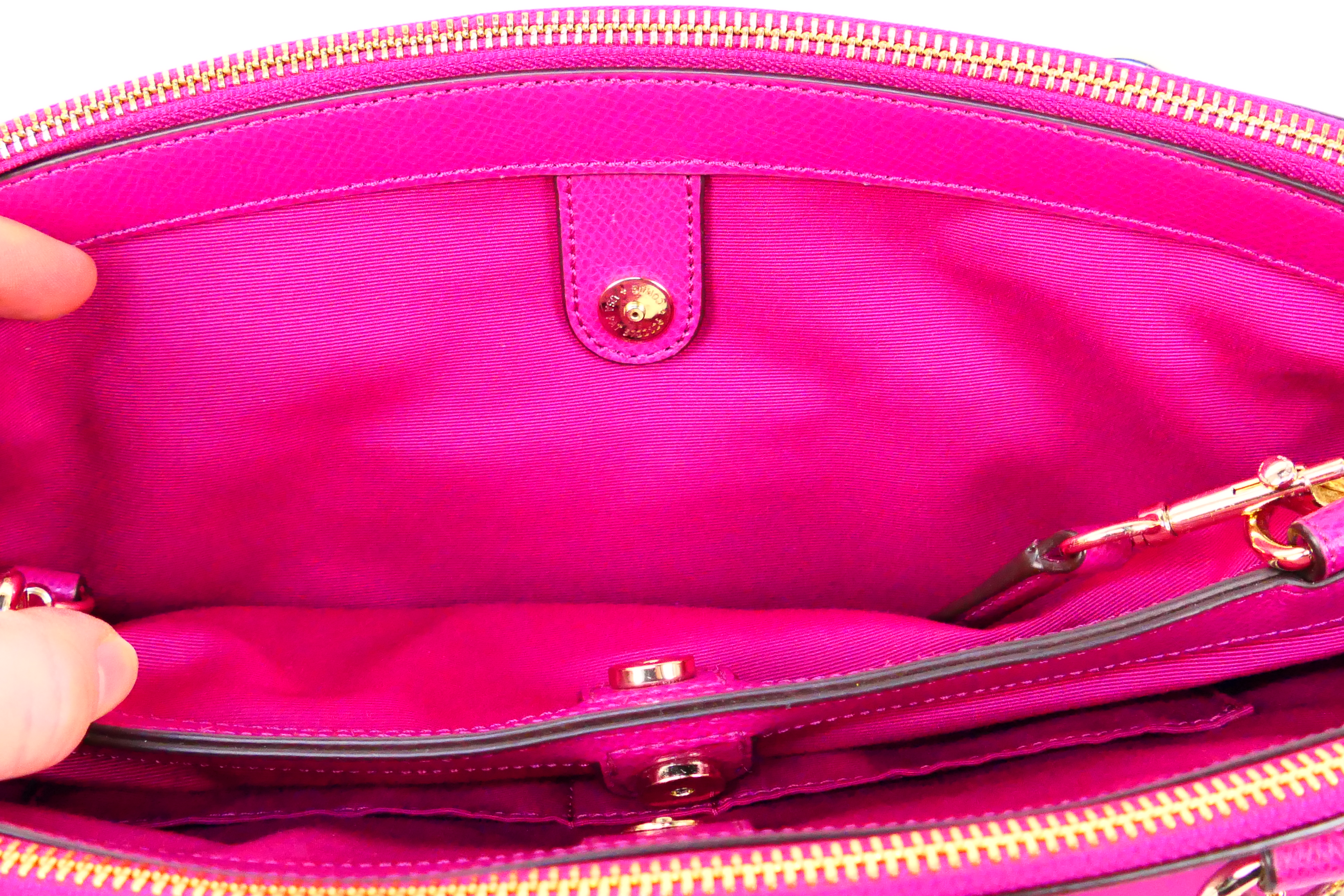 Coach New York - a Cerise Pink Coach handbag, labelled with makers mark, - Image 8 of 10