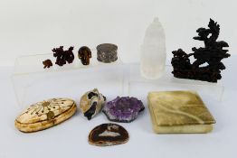 A mixed lot comprising mineral samples t