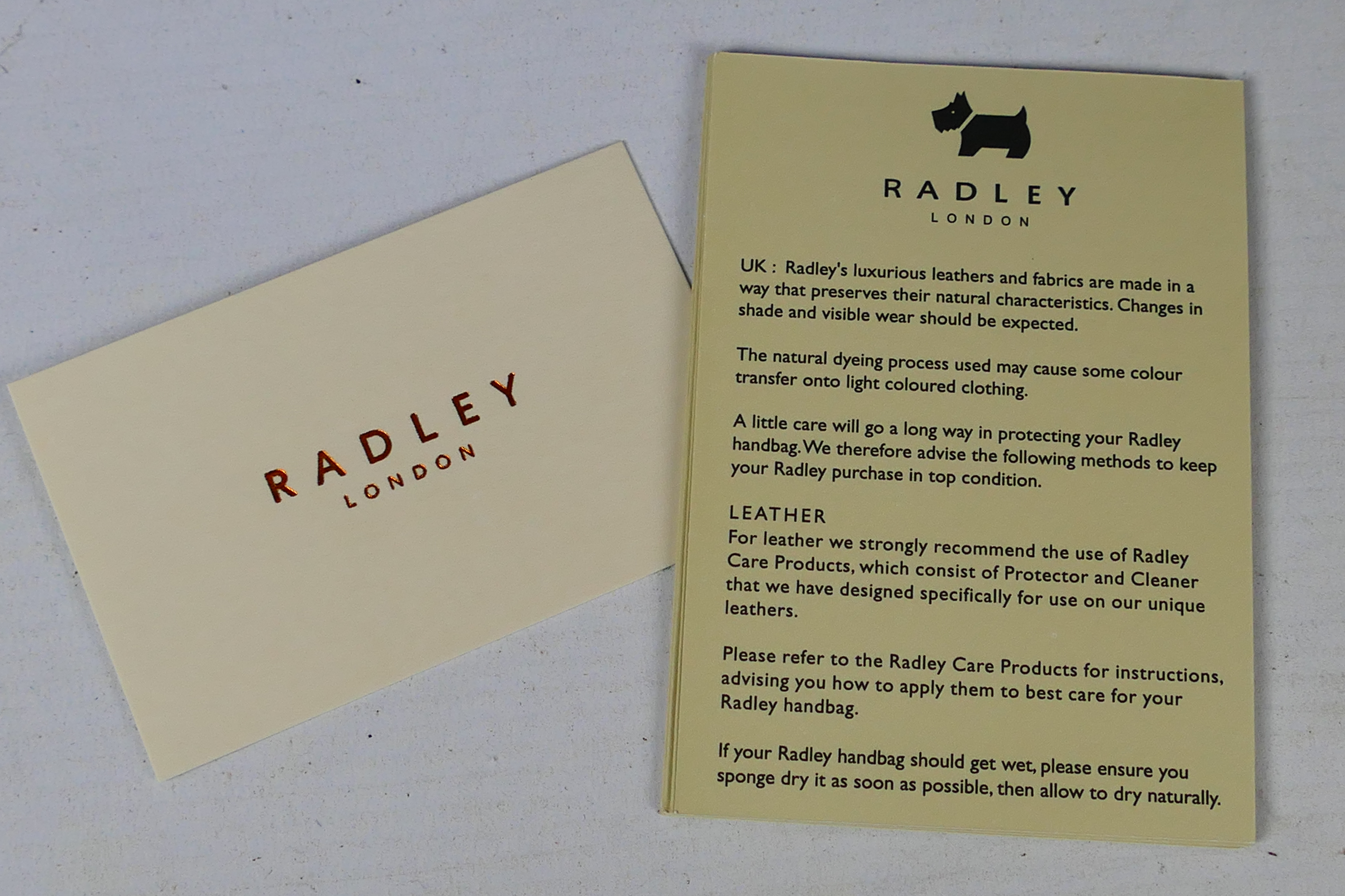 Radley - A purple Radley London leather handbag - Handbag has one interior zip pocket and two - Image 9 of 10