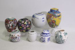 Mason's, Other - 8 x ceramic ginger jars - Ginger jars are made in Japan, England, and China.