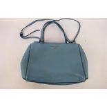 Fiorelli - A light blue Fiorelli leather handbag with shoulder strap - Handbag has three inside zip