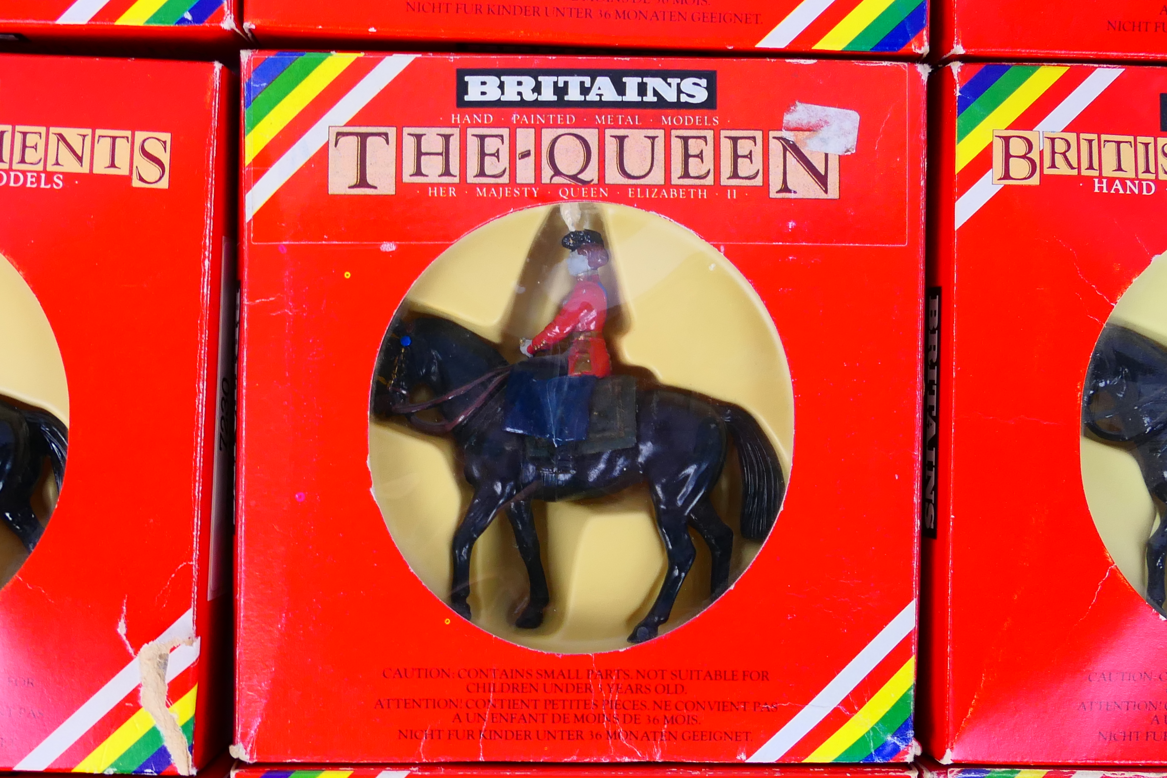 Britains - 13 x boxed mounted figures including Queen Elizabeth # 7232, - Image 4 of 5