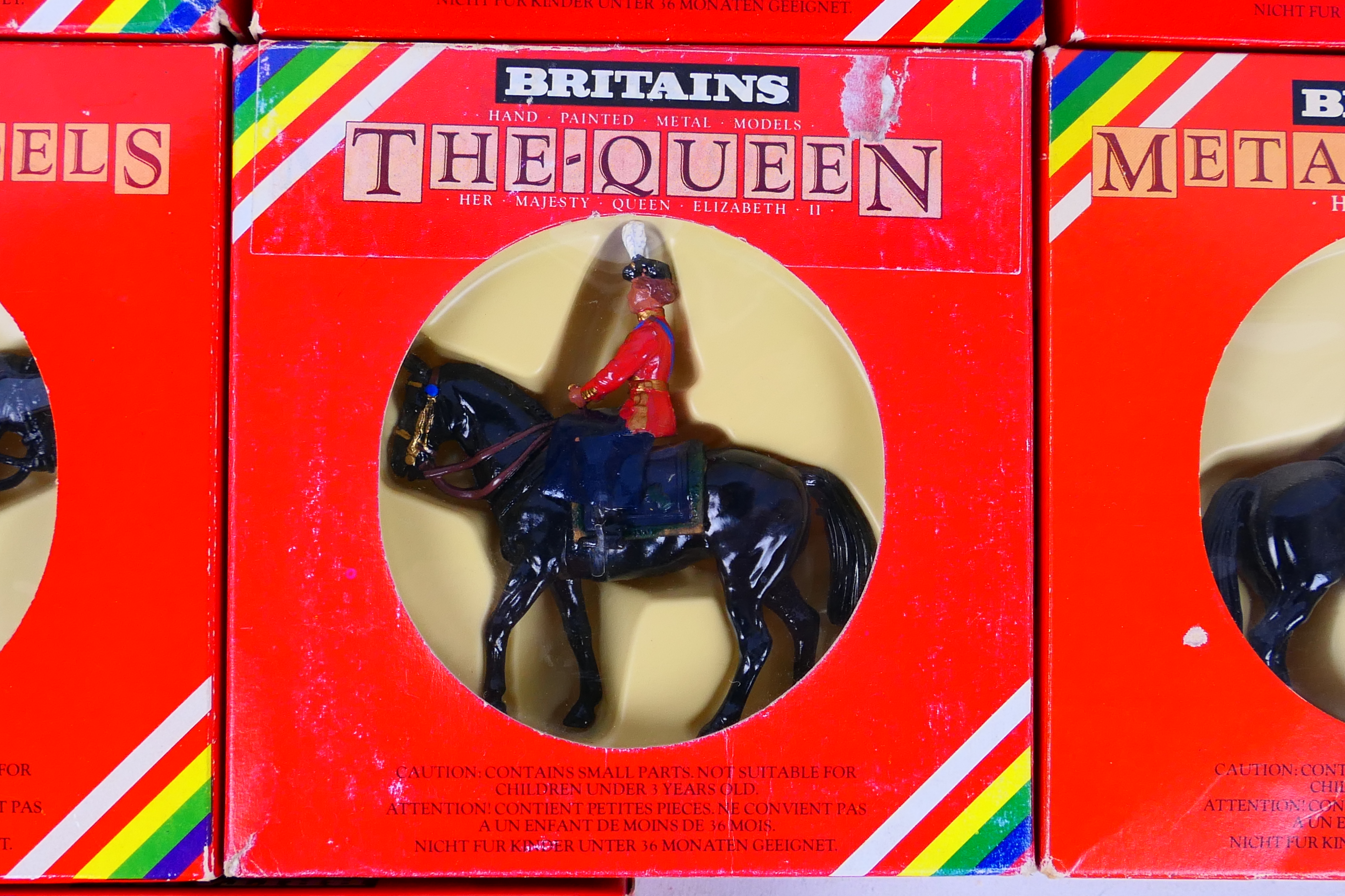 Britains - 13 x boxed mounted figures including Queen Elizabeth # 7232, - Image 3 of 5