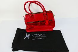 Catwalk Collection - A leather Catwalk Collection handbag and non-leather bag - The handbag appears