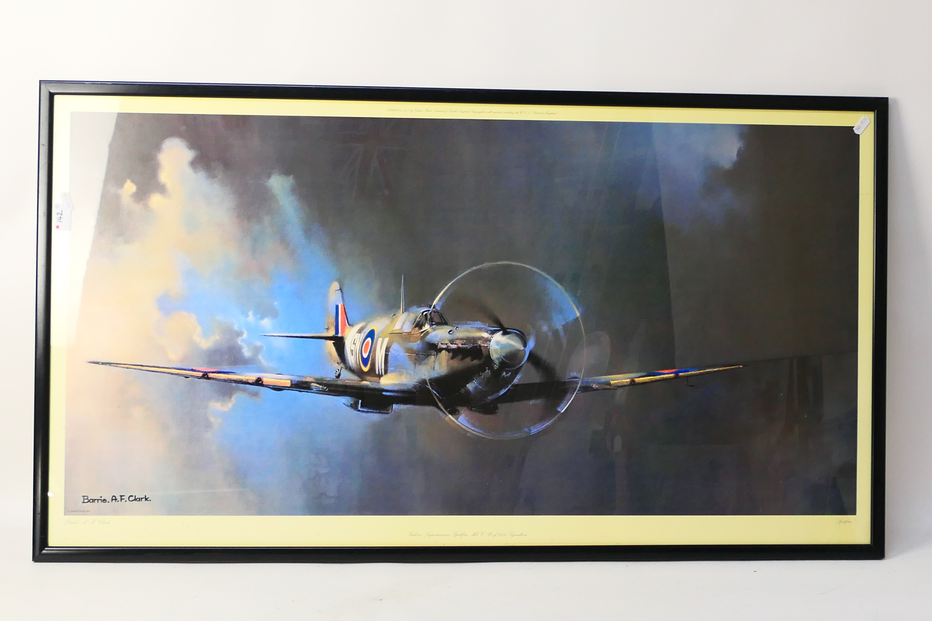 Two framed aviation related prints comprising one depicting a Wellington Mk II and the other - Image 3 of 4