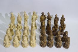 A Classical Antiquity chess set with 6" (15.5 cm) king.
