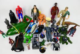 Matchbox - Mattel - Hasbro - Others - A mixed group of unboxed action figures and action figure