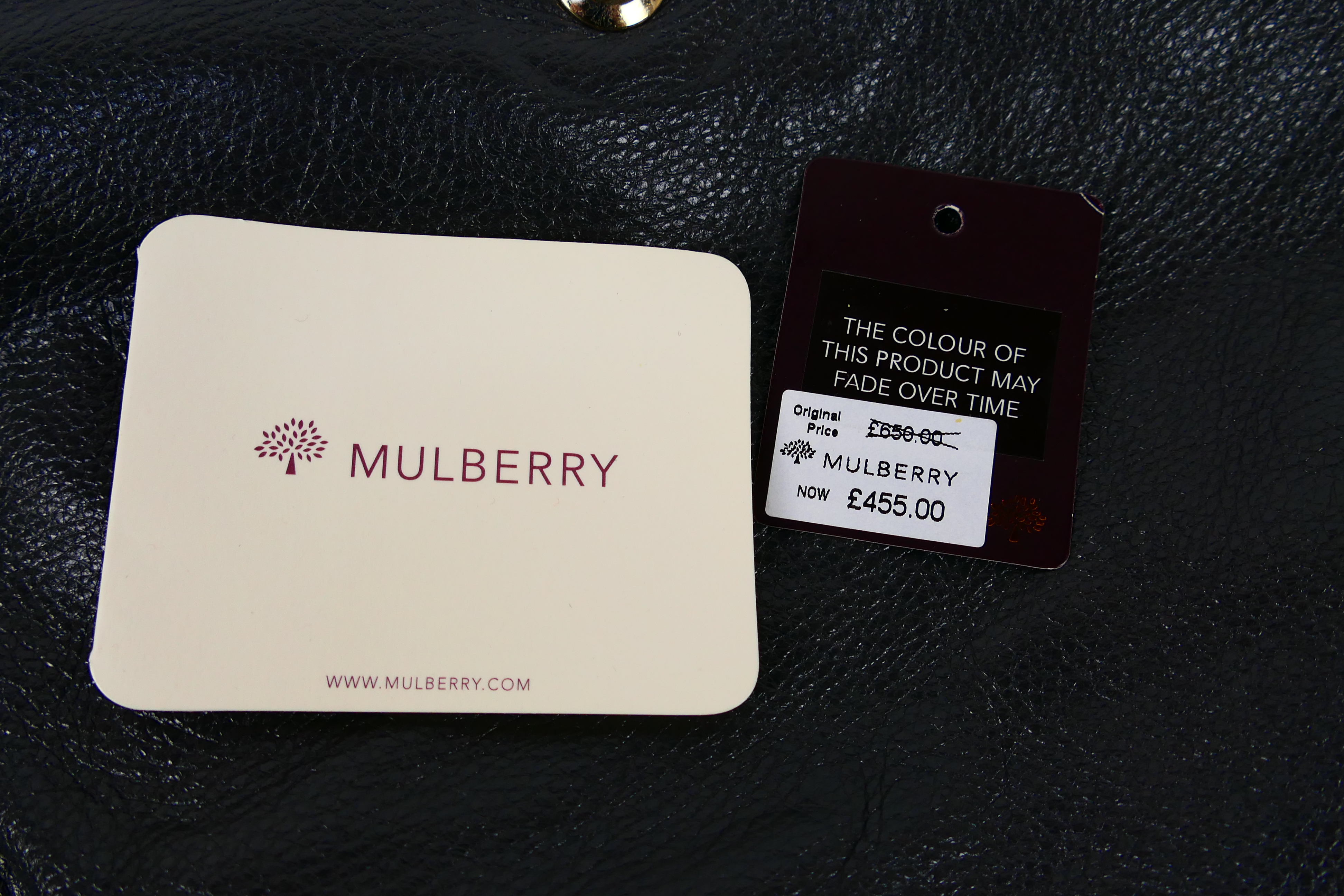Mulberry - A mouse grey Mulberry leather handbag - Handbag has one interior zip pocket and one - Image 9 of 9