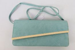 Debenhams - A light blue leather Debenhams shoulder bag - Shoulder bag has one interior pouch.
