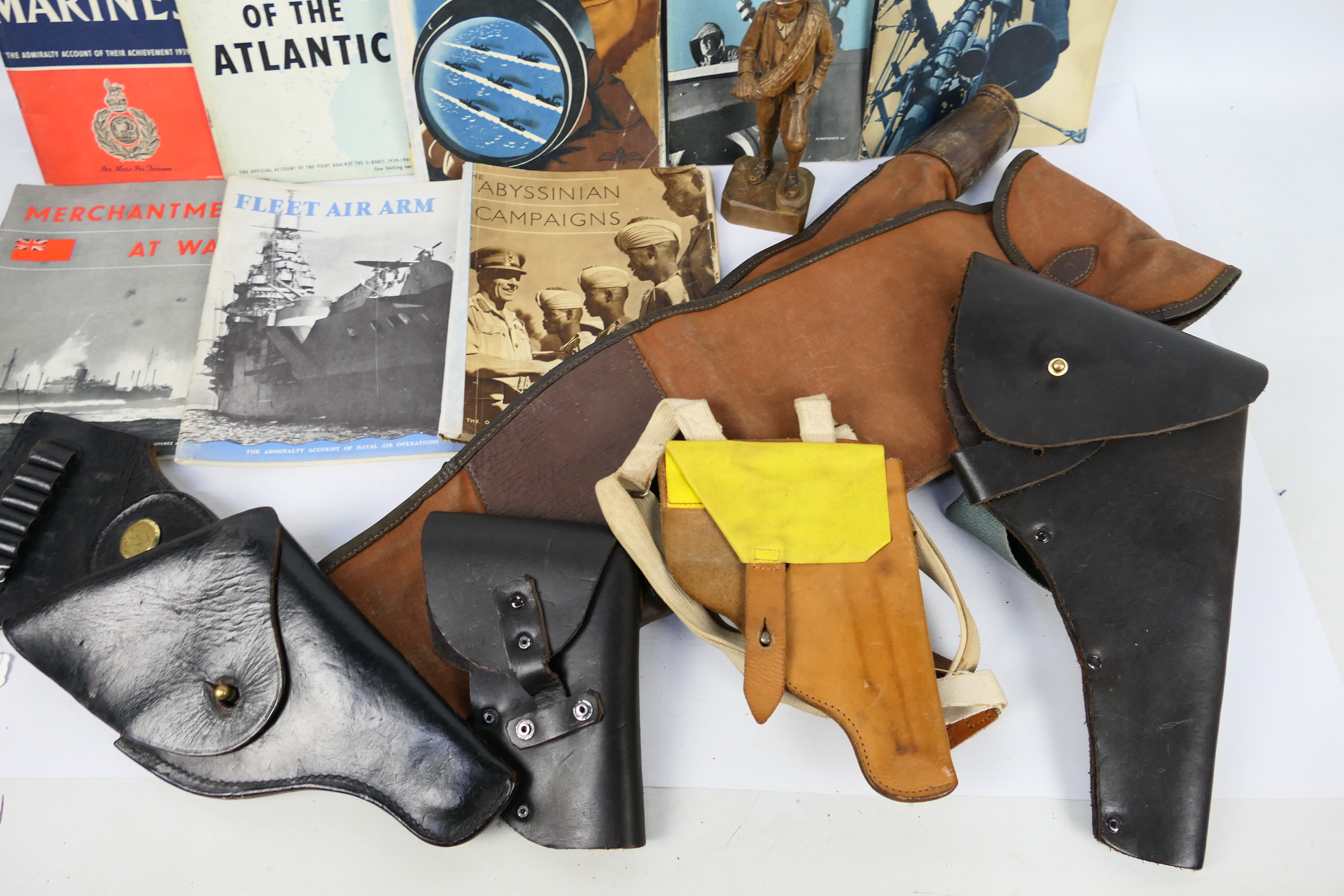 Various pistol holsters, a gun bag, mili - Image 2 of 4
