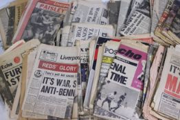 Liverpool Football Club - A collection of newspapers / ephemera with articles relating to Liverpool,