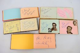 Five autograph books, first half of 20th century and later with one complied by bookseller,