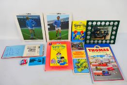 Lot to include an autograph book, Thomas The Tank Engine related items,