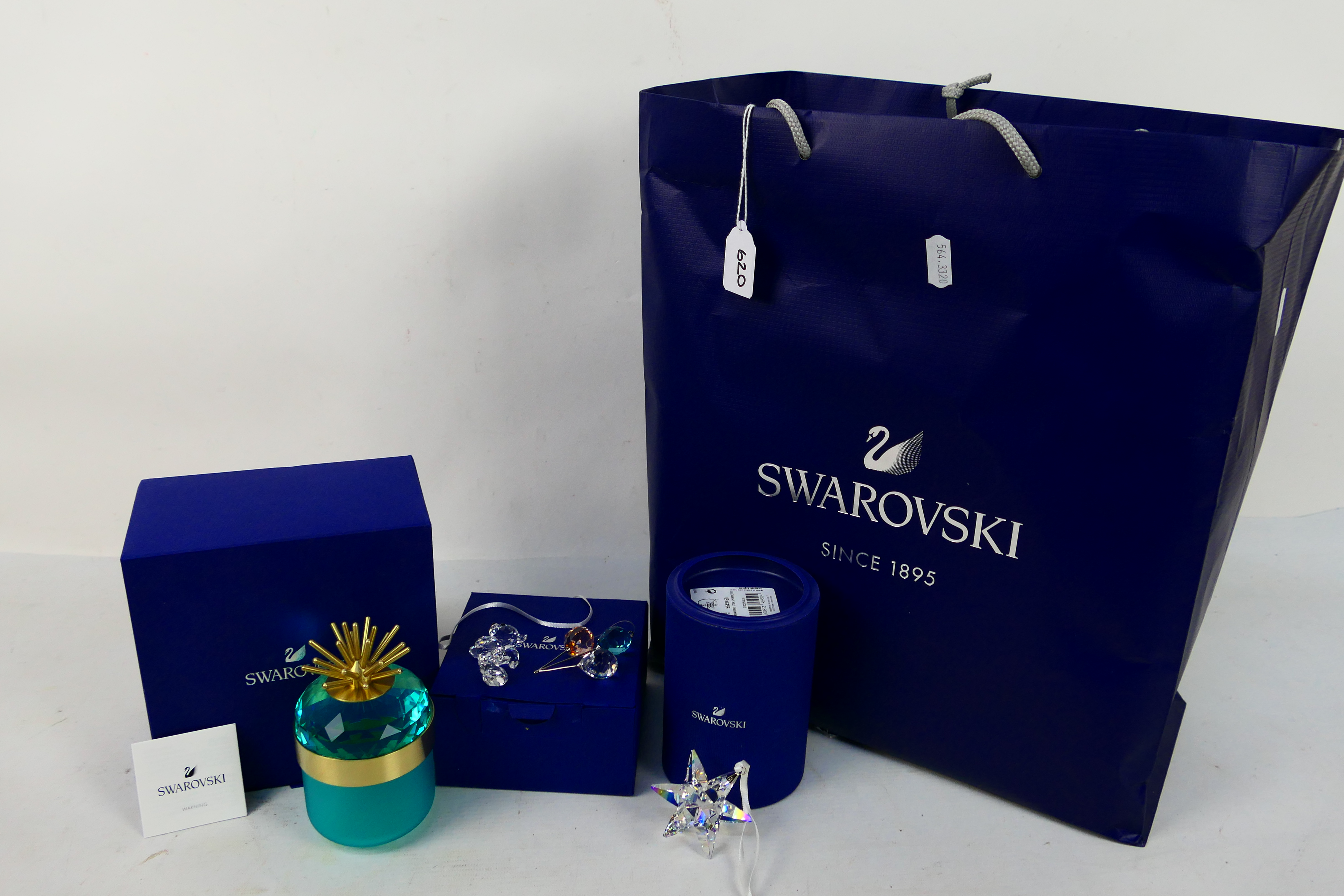 Swarovski - Three boxed models comprising a Jungle Beats collection decorative box and two smaller - Image 5 of 5