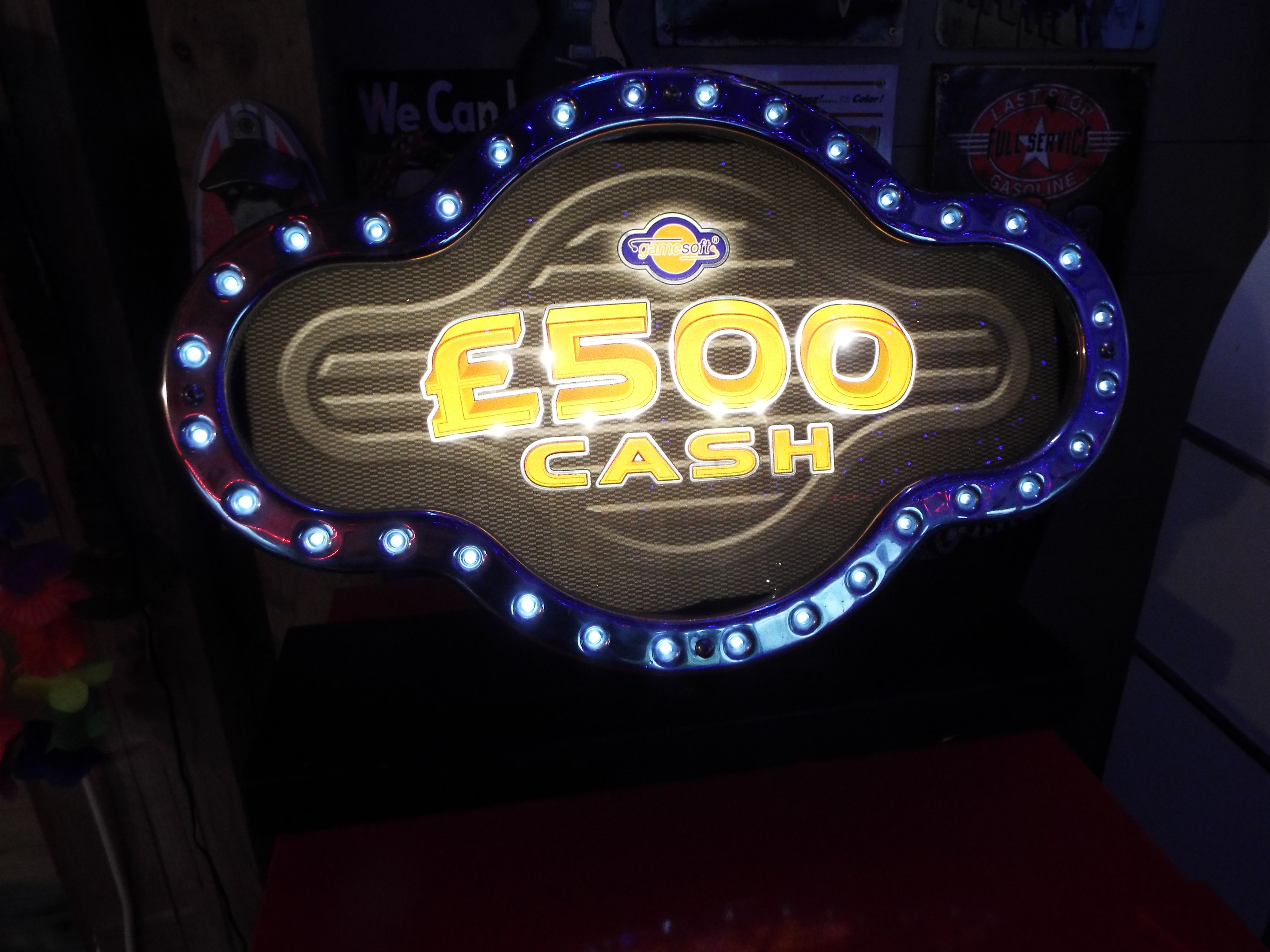 Fruit Machine illuminated sign - £500 Cash - by 'Game Soft' in working order, - Image 3 of 3