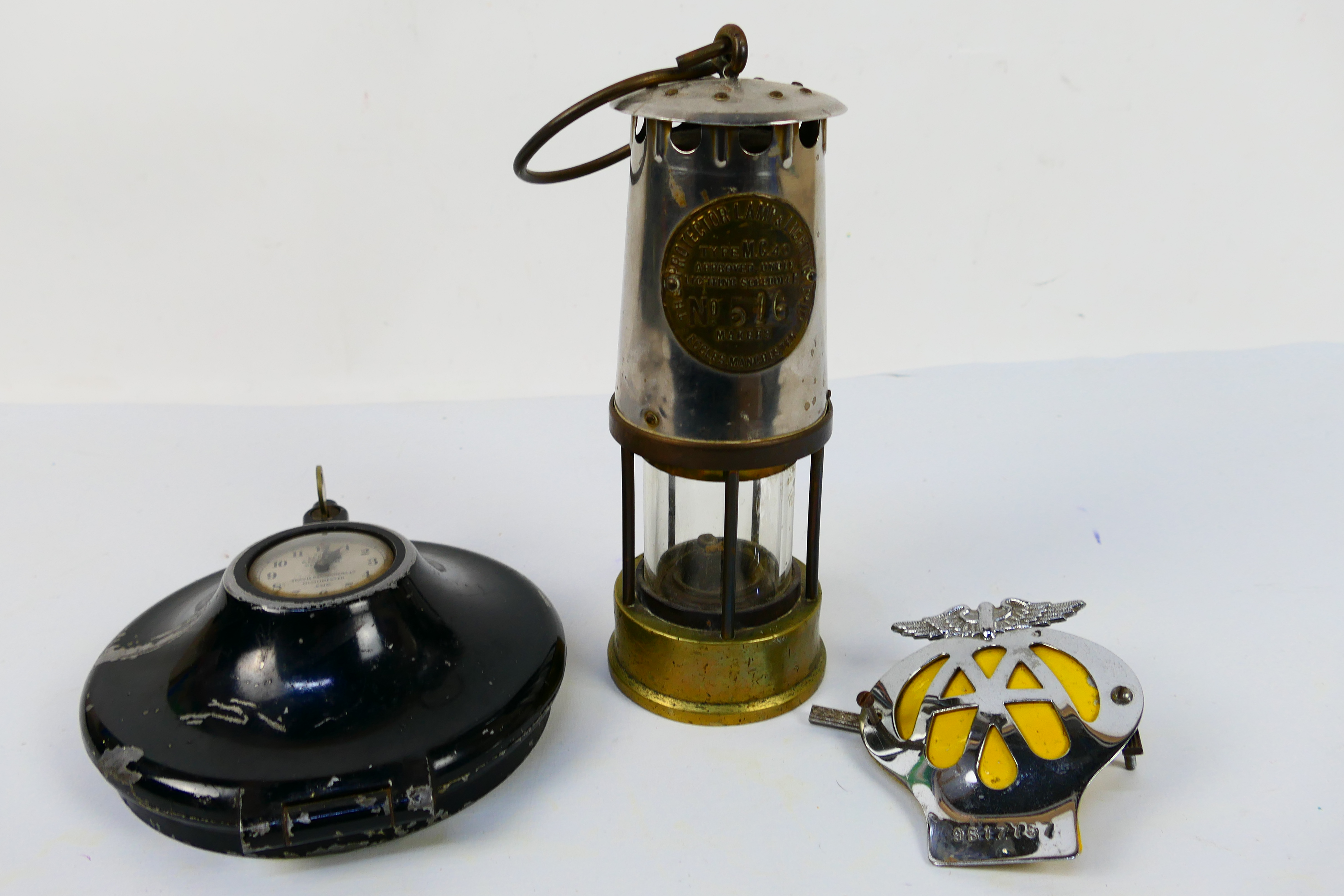 A Protector Lamp & Lighting Co Ltd Type MC40 safety lamp numbered 516,