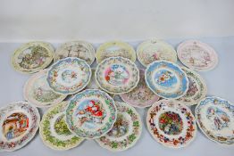 Collector plates to include four Brambly Hedge Seasons plates, The Snowman,